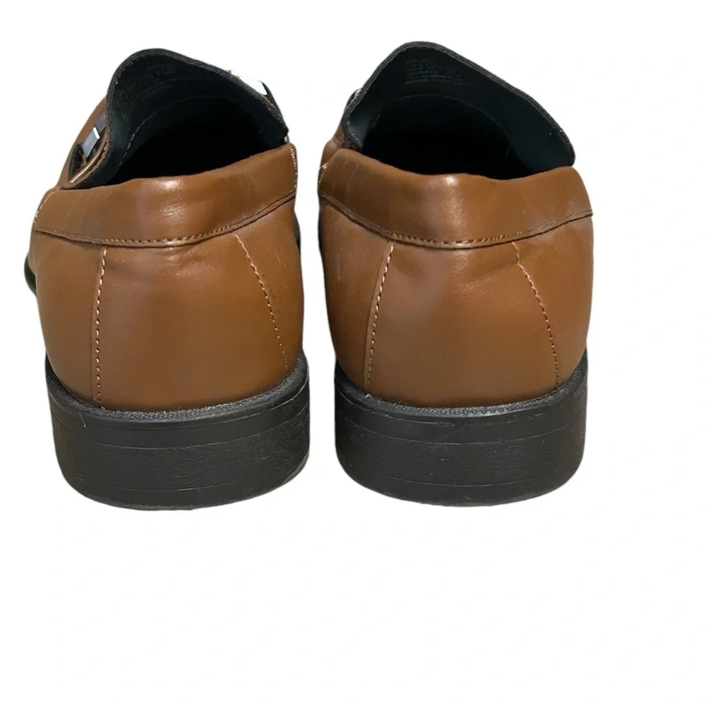 Calvin Klein Shoes Vegan Pebble Leather Slip On Loafers Brown • Used • Size: 10